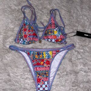 Fashion Nova Multicolor Bikini Set